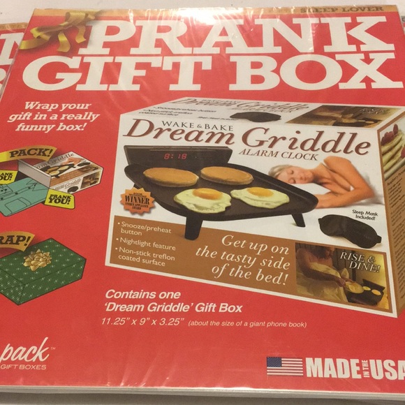2 Prank Gift Boxes Dream Griddle & Bath & Brew NEW - Picture 3 of 4